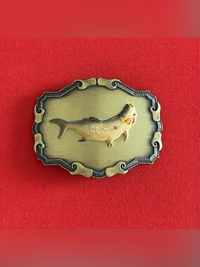 Raintree Belt Buckle Vintage 1977 1978 Trout Bass
Fish, Fishing Fishermans Rare